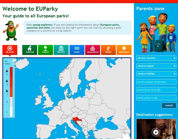 EUParky: Interaktivni vodič za europske parkove EUParky: Interaktivni vodič za europske parkove