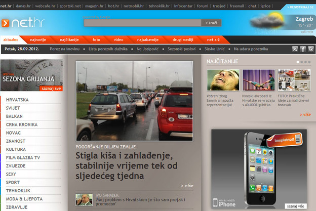 Novo ruho Net.hr portala