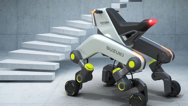 Suzukijev bizarni quad se penje stepenicama Suzukijev bizarni quad se penje stepenicama