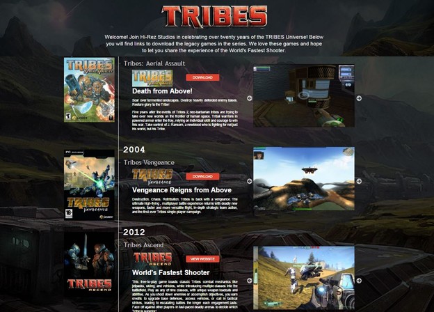 Besplatno preuzmite sve Tribes igre Besplatno preuzmite sve Tribes igre