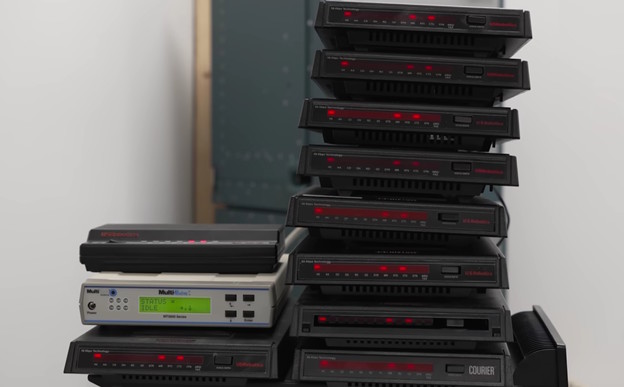 Dvanaest 56K modema za rekord u pristupu internetu Dvanaest 56K modema za rekord u pristupu internetu