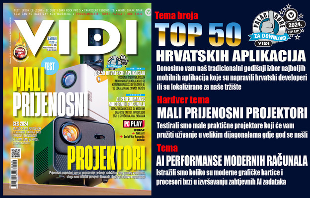 NOVI BROJ: Top hrvatske aplikacije i kompaktni projektori NOVI BROJ: Top hrvatske aplikacije i kompaktni projektori