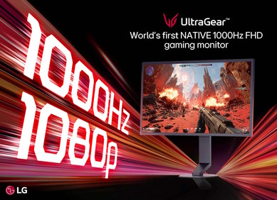 Prvi gaming monitor s izvornim osvježavanjem od 1000 Hz