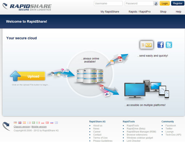 Rapidshare uklonio limit brzine