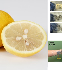 Rastezljiva baterija inspirirana limunima